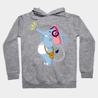 Elephant Headphone Music Hoodie